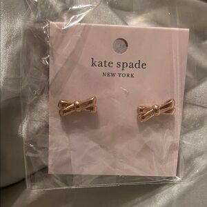 Kate Spade Rose Gold Bow Stud Earrings